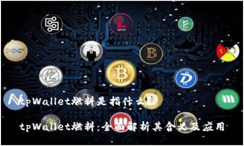 tpWallet燃料是指什么？

tpWallet燃料：全面解析其含义及应用
