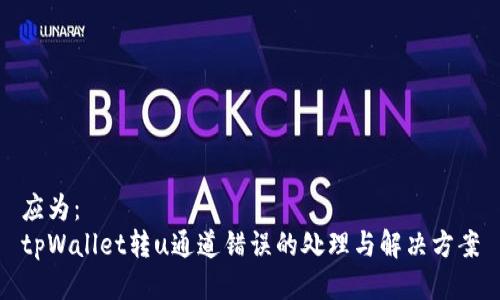 应为：
tpWallet转u通道错误的处理与解决方案