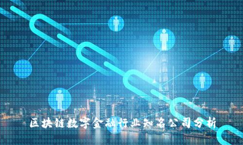 区块链数字金融行业知名公司分析